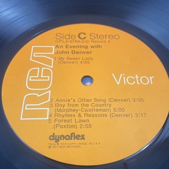 An Evening With John Denver RCA Records Vinyl Record LP - Picture 8 of 10